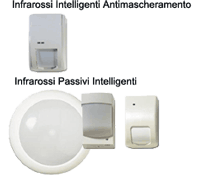 Sensori allarmi inteligenti - passivi e via radio